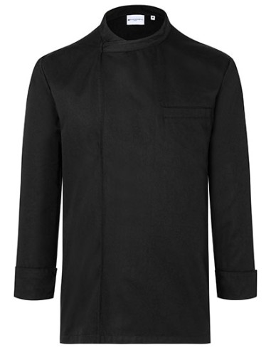 KAL-BJM4-Long-Sleeve Throw-Over Chef Shirt Basic